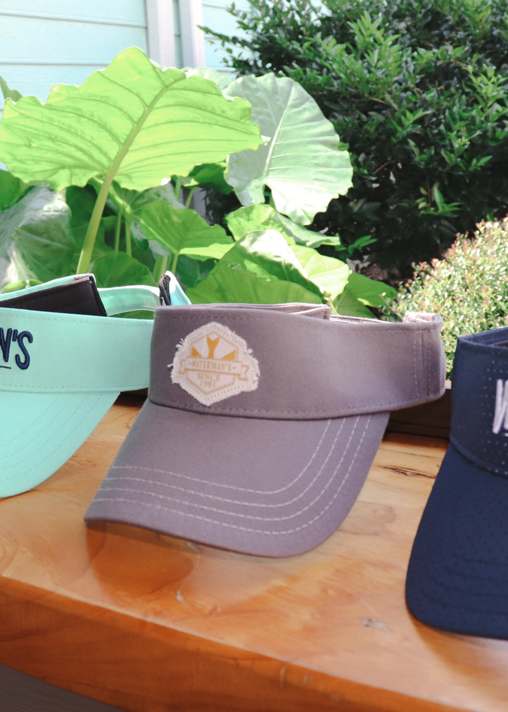 Waterman's Navy Embroidered Mesh Visor