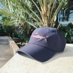 Waterman's Solid American Flag Marlin Navy Hat W/ Mesh Back