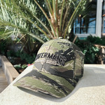 Waterman's Embroidered Tiger Camo Mesh Back Hat