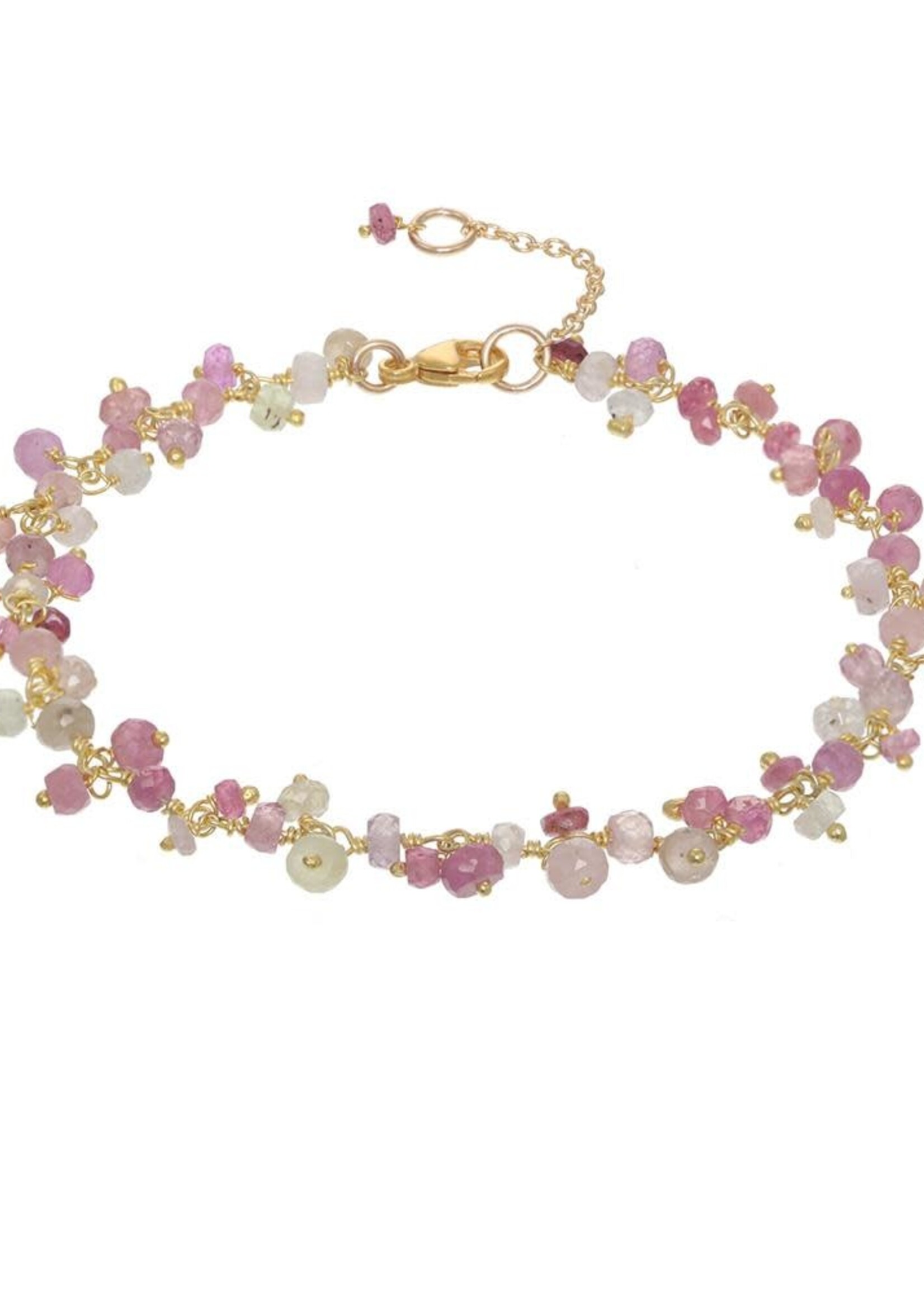 Gold Vermeil Cluster Chain Bracelet