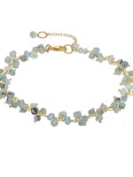 Gold Vermeil Cluster Chain Bracelet