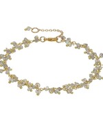 Gold Vermeil Cluster Chain Bracelet