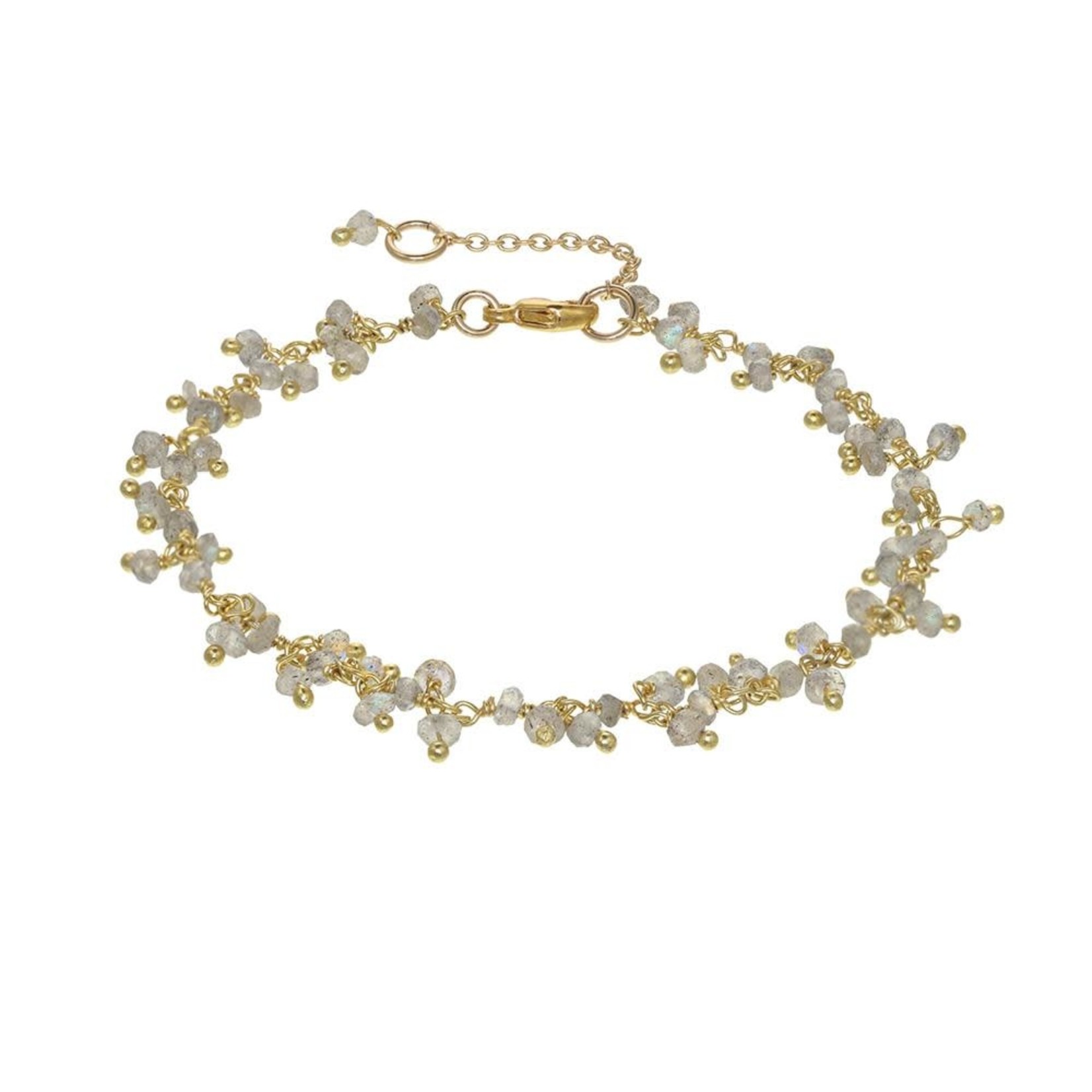 Gold Vermeil Cluster Chain Bracelet