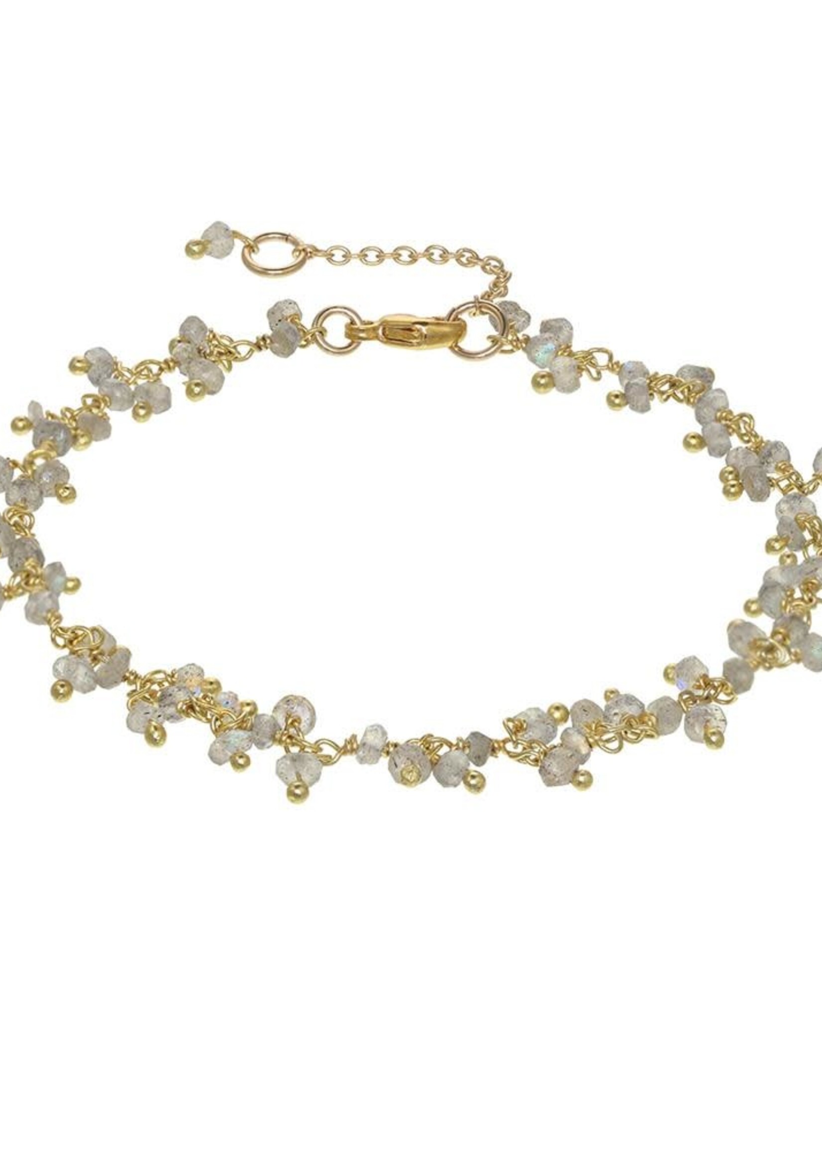 Gold Vermeil Cluster Chain Bracelet
