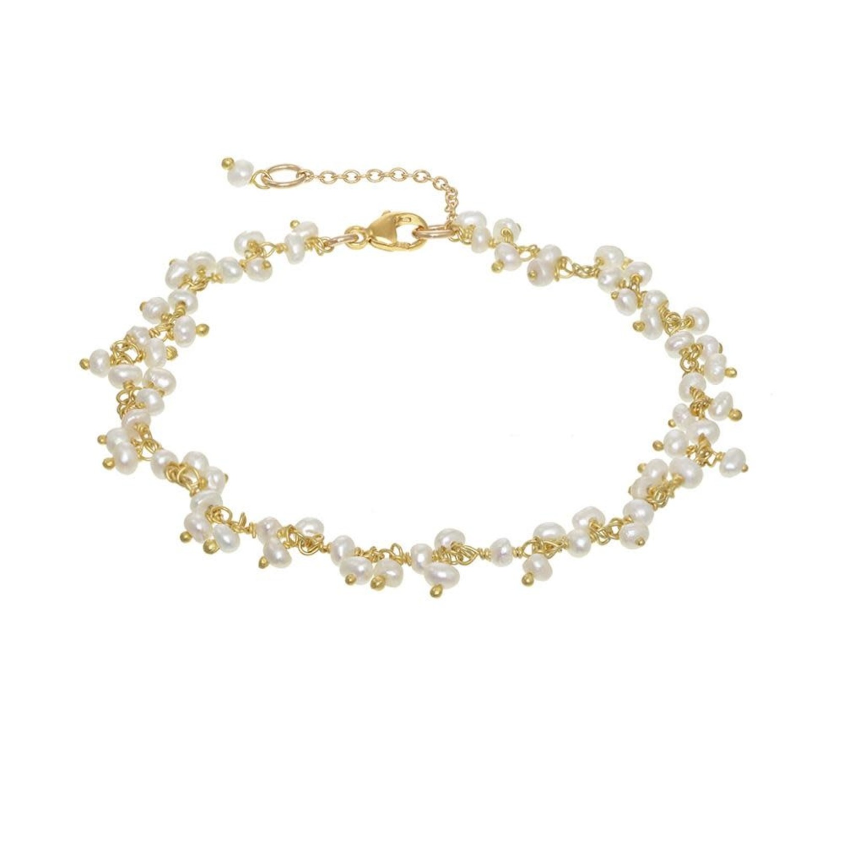 Gold Vermeil Cluster Chain Bracelet