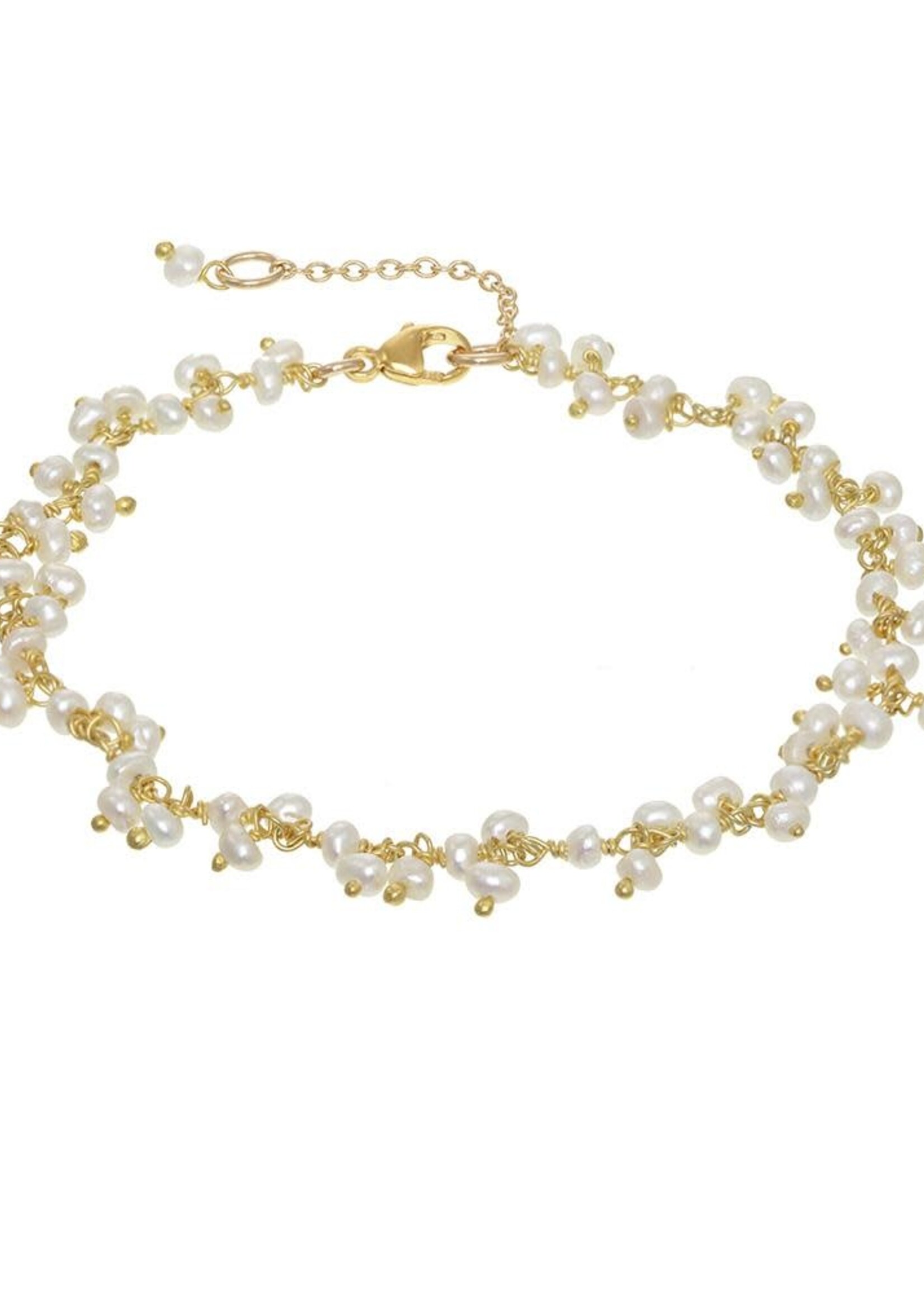 Gold Vermeil Cluster Chain Bracelet