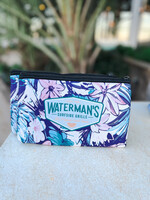 Waterman's Logo 10 x 5 Floral Scuba Pouch