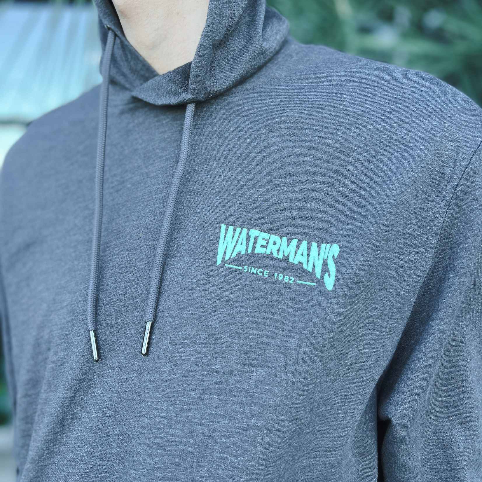 Waterman's Stacked District Long Sleeve Hooded Tee