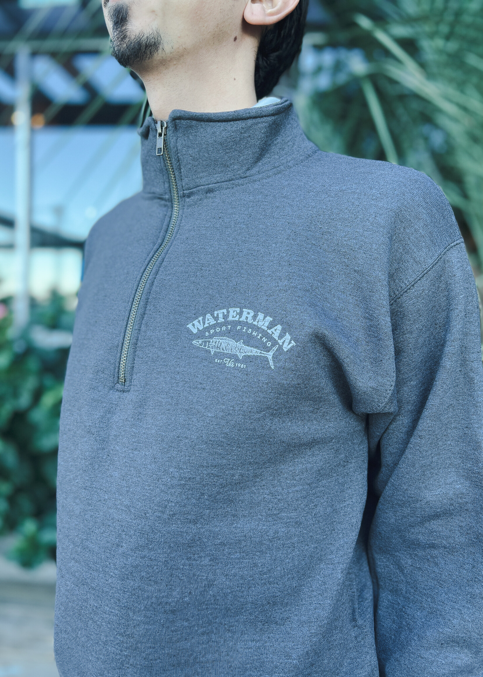 Waterman's Wahoo Gildan Cadet Collar Sweater