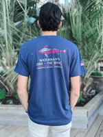 American Flag Marlin Alt Vint Short Sleeve Tee