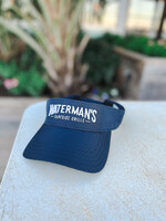 Waterman's Navy Embroidered Mesh Visor