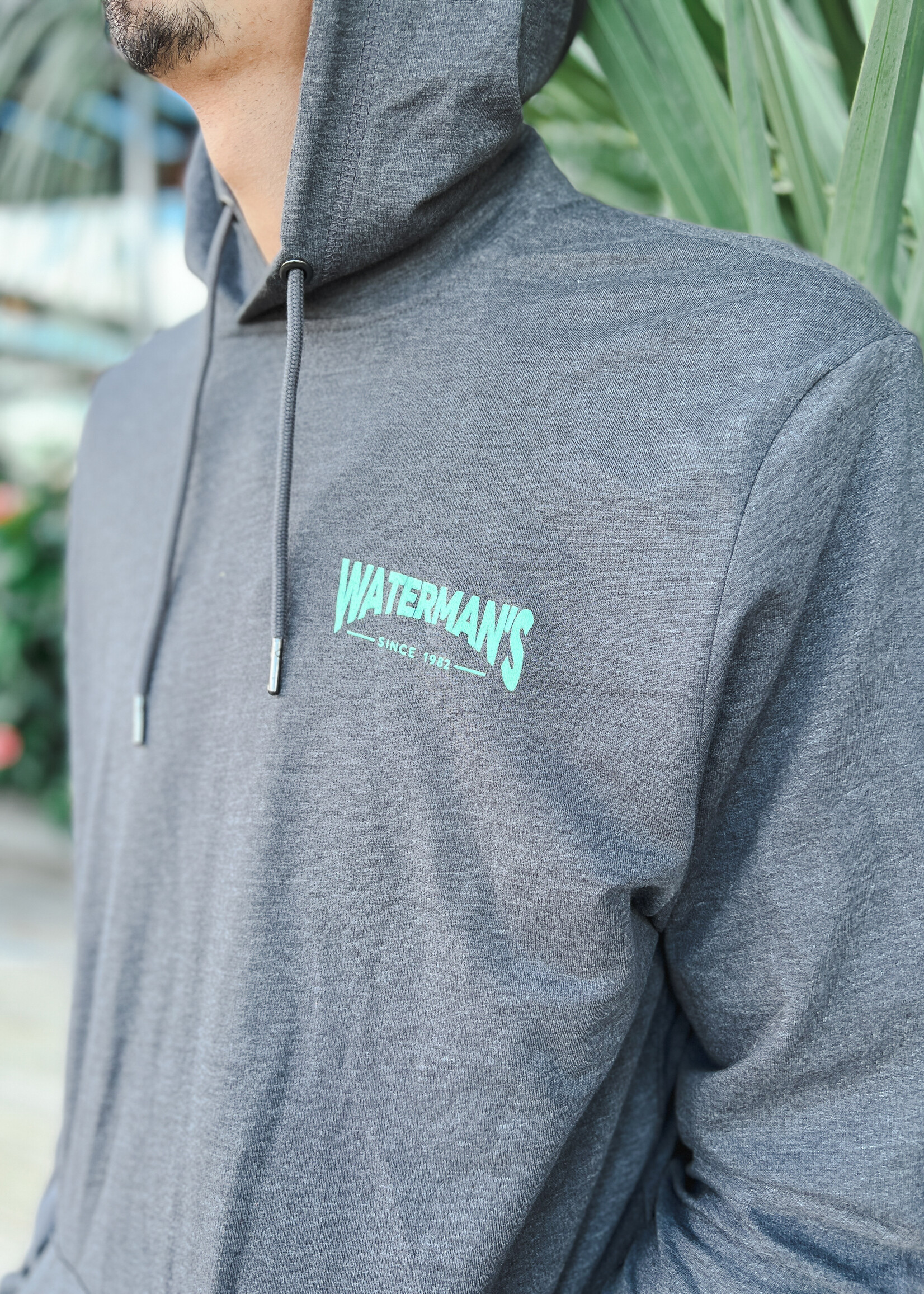 Waterman's Stacked Alternative Long Sleeve Hooded Tee
