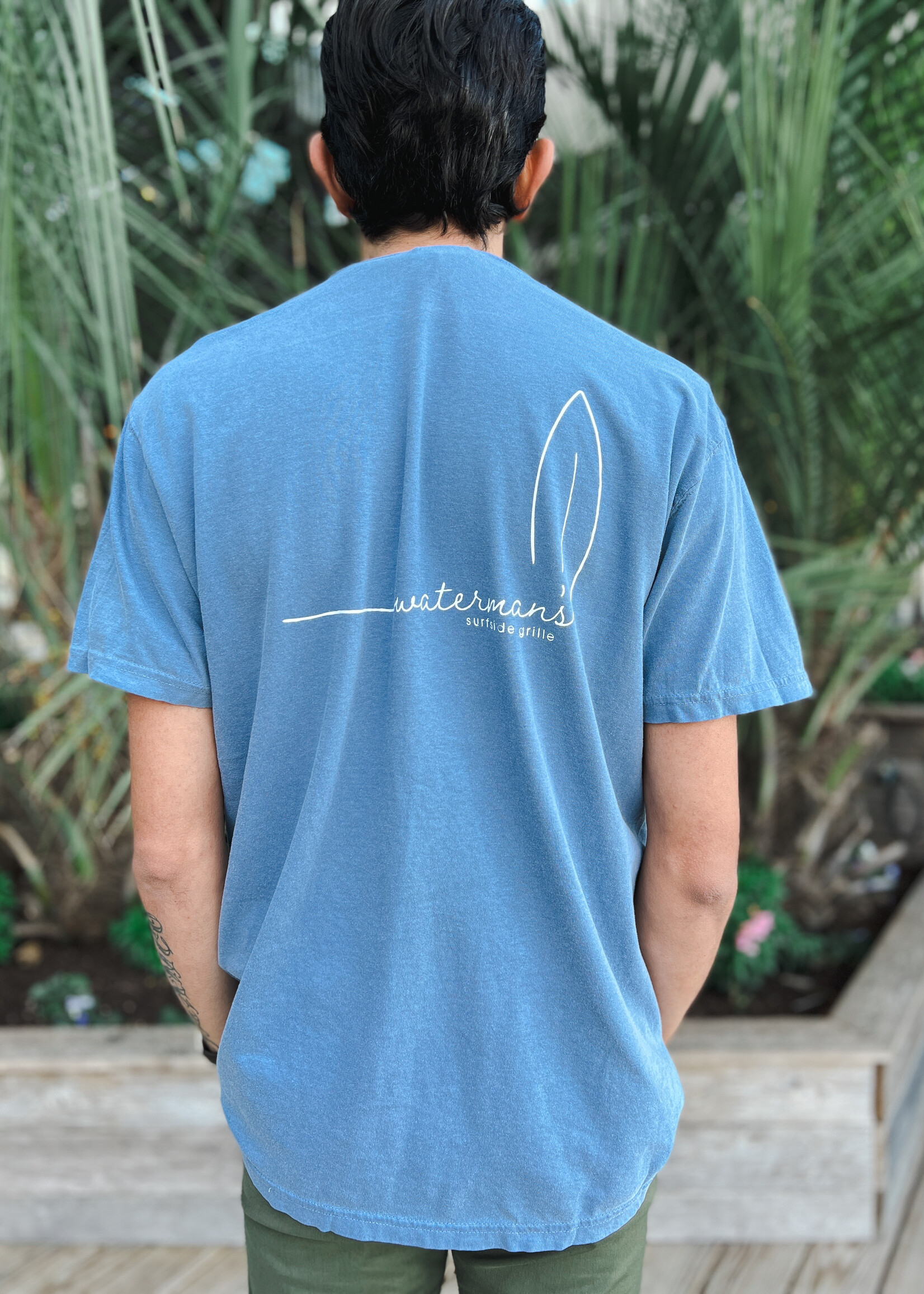 Waterman's Simple Surf Sport Tek Short Sleeve Tee