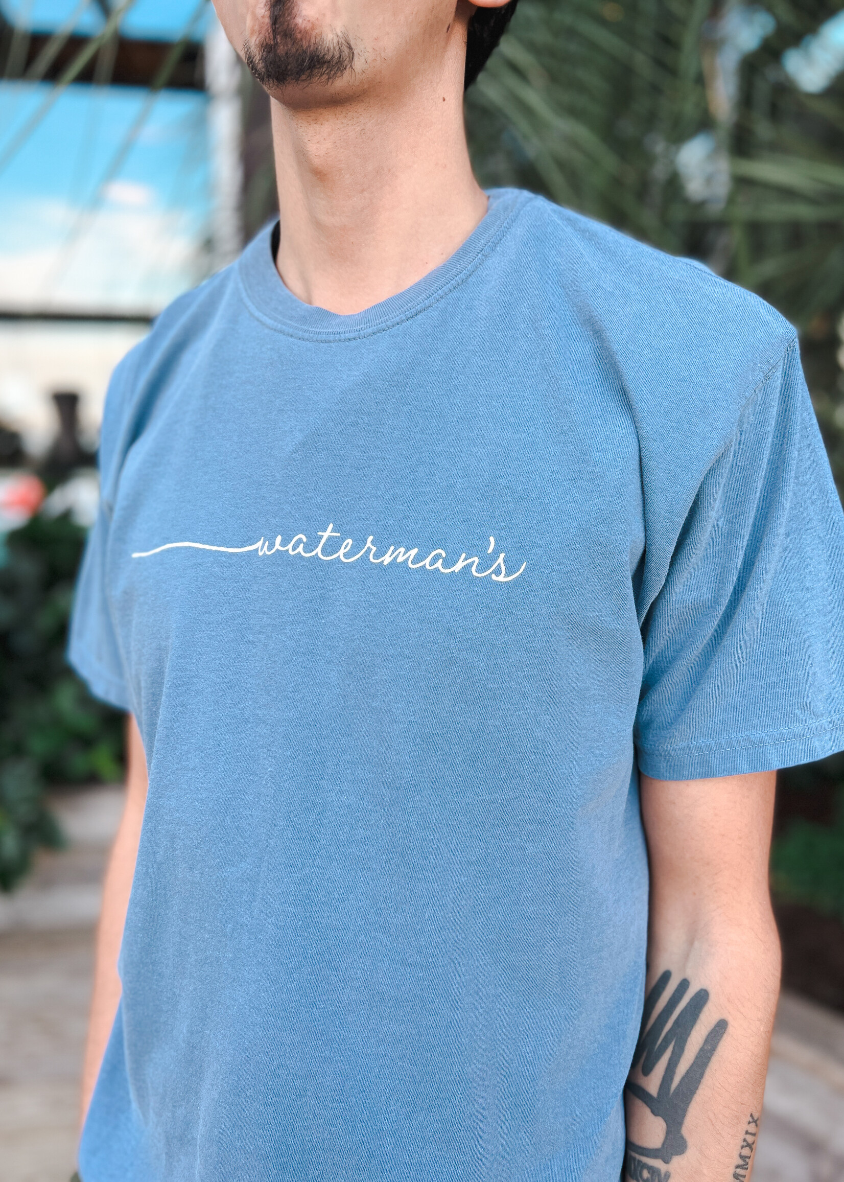Waterman's Simple Surf Sport Tek Short Sleeve Tee