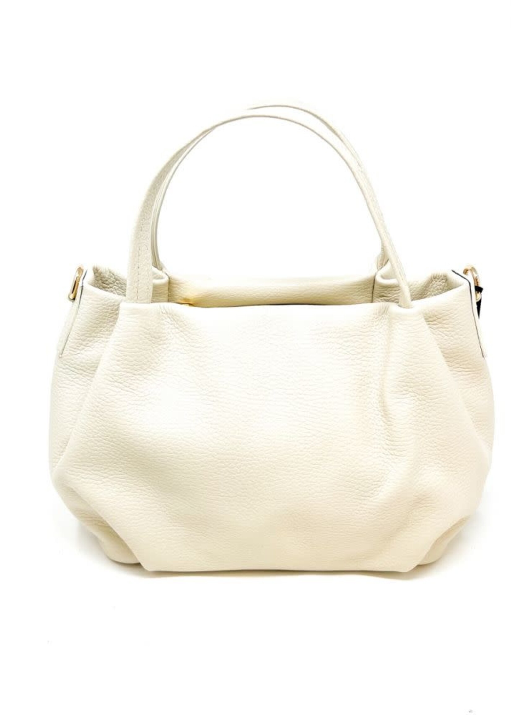 Leather Double Handle Convertible Crossbody