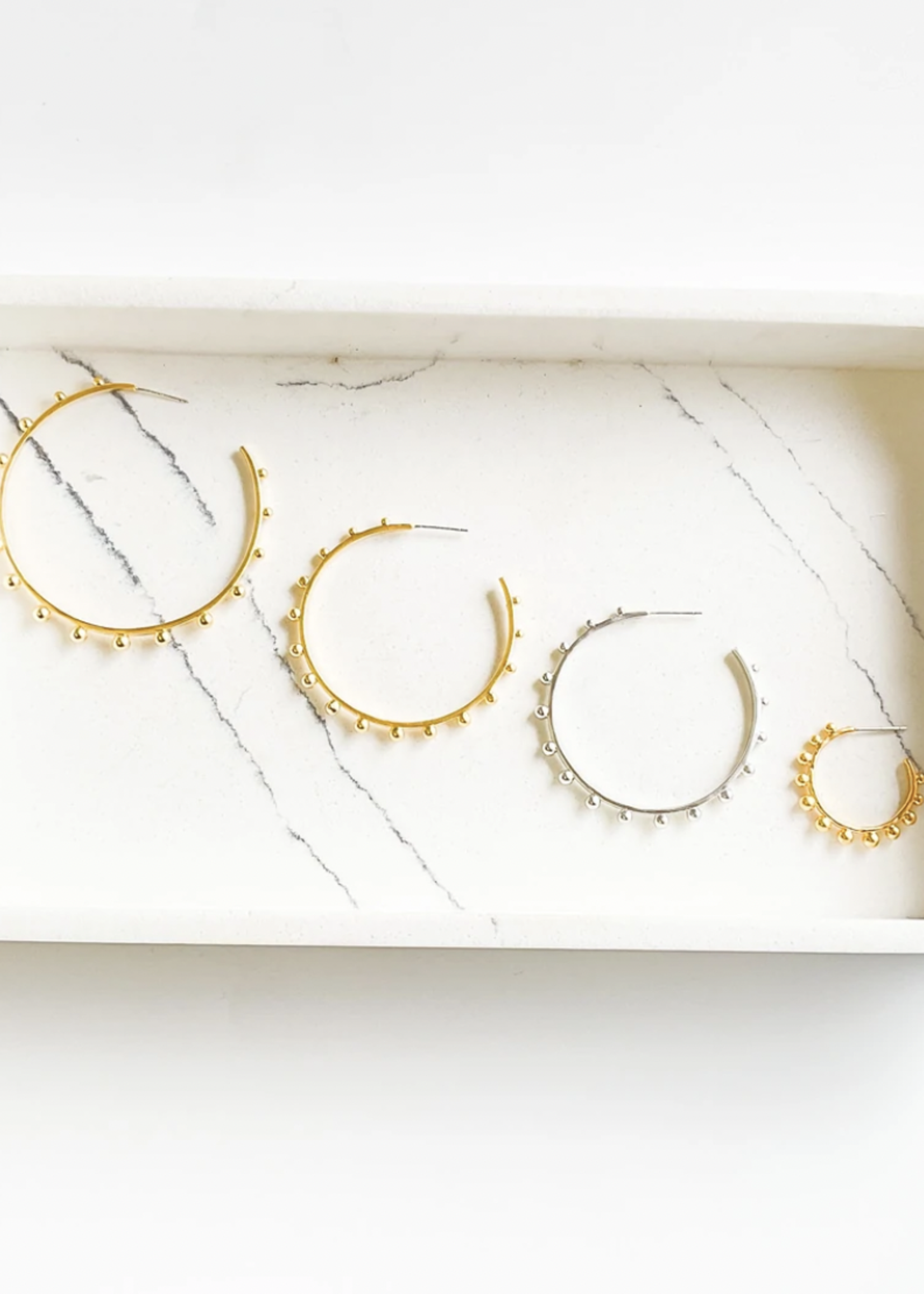 Studded Hoop 25MM