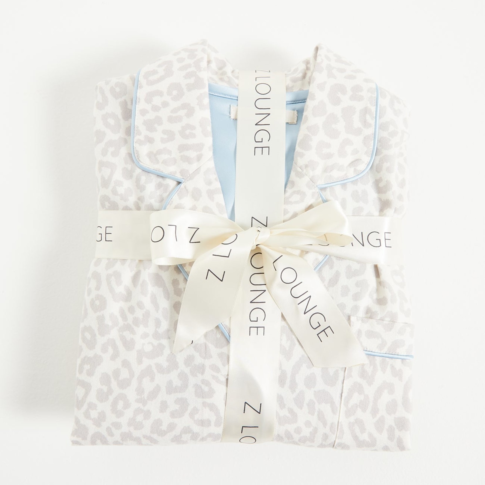 Sleep All Day Leopard PJ Set Vanilla Ice