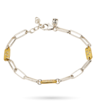 Interlude Bracelet - SS, Brass, Crystals