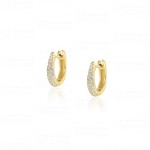 Claw Huggies 14k Gold Plate