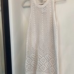 White Crochet Dress W/ Fringe