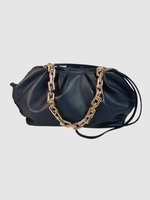 Tramonto Leather Scrunch Bag