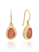 Asymmetrical Drop Earrings 18K GP