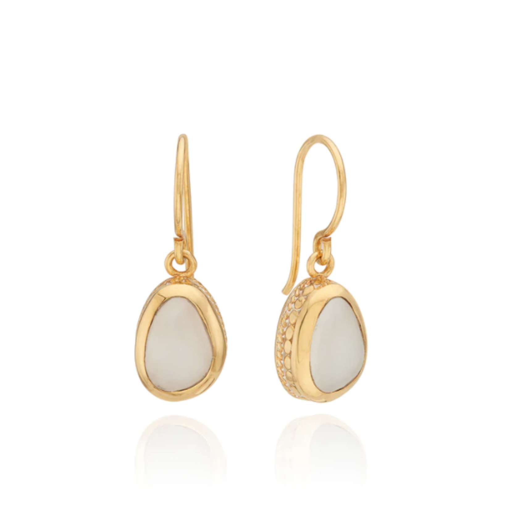 Asymmetrical Drop Earrings 18K GP