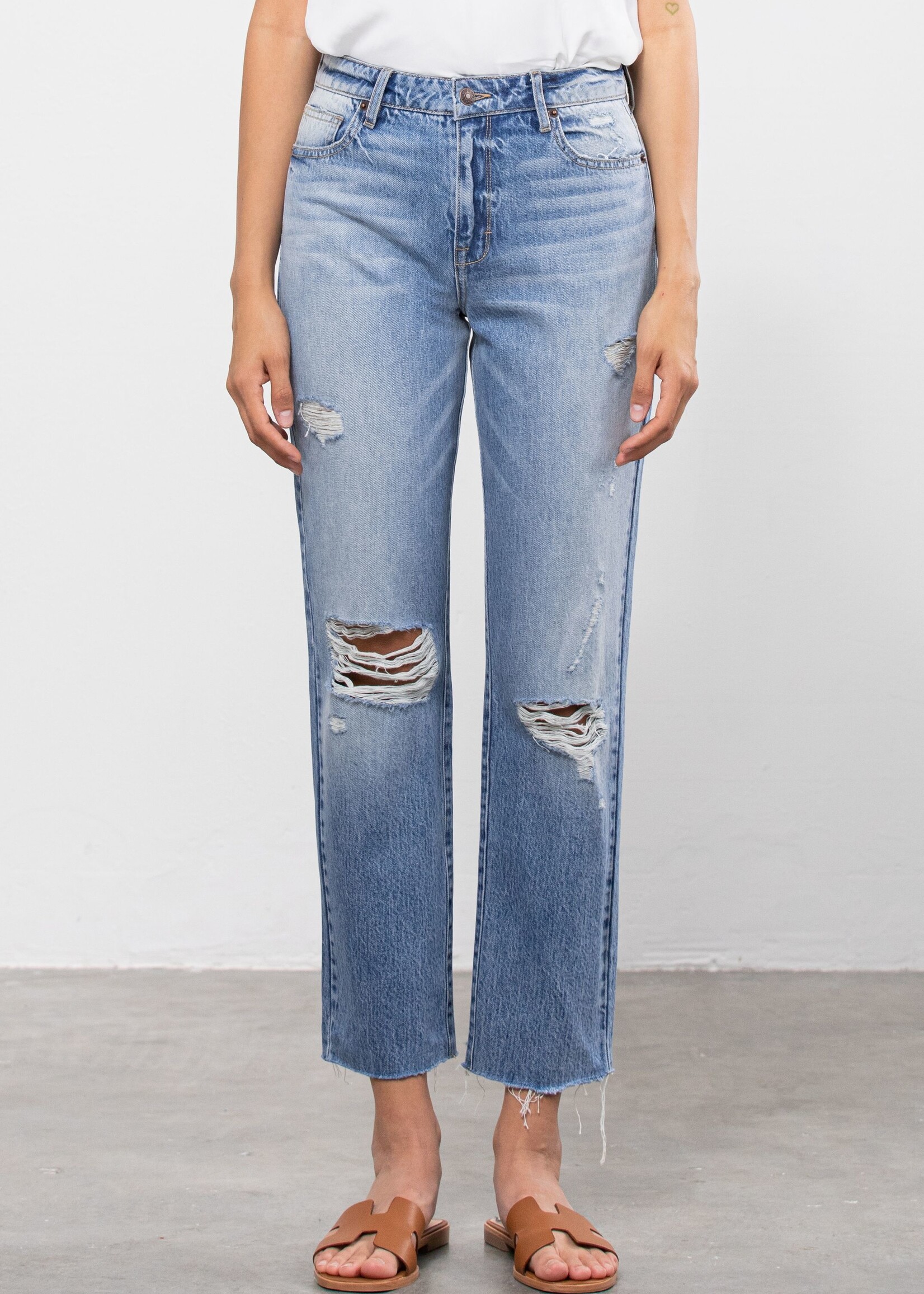 Tracey High Rise Straight Jean