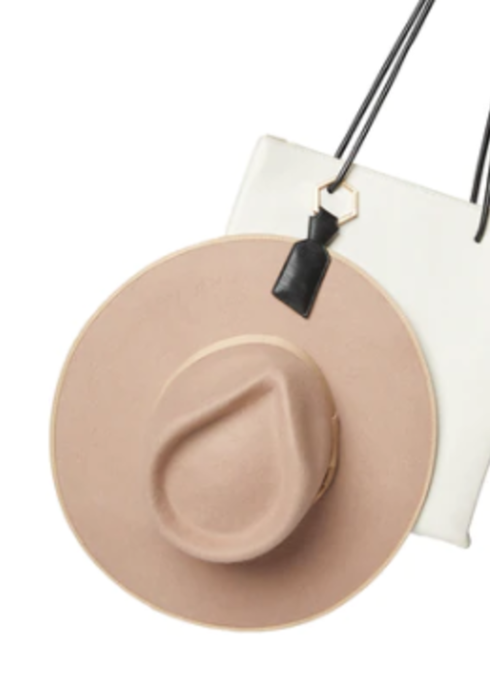 The Tie Black Leather Purse Hat Holder