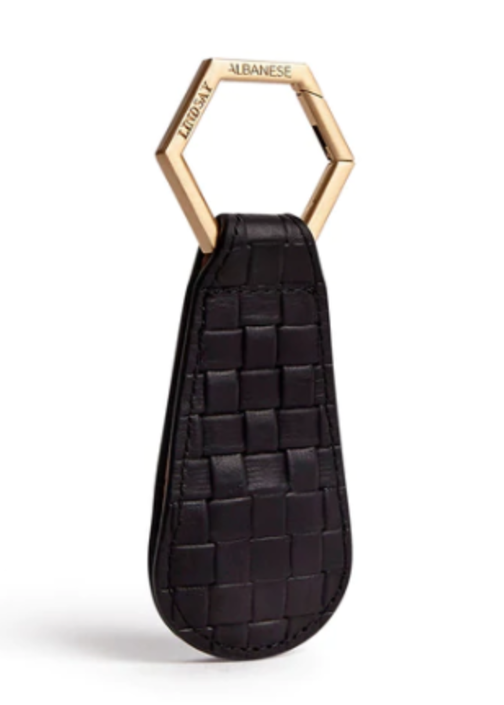 The Drop Black Faux Leather Purse Hat Holder