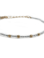 Montauk Bracelet Labradorite + Textured Beads
