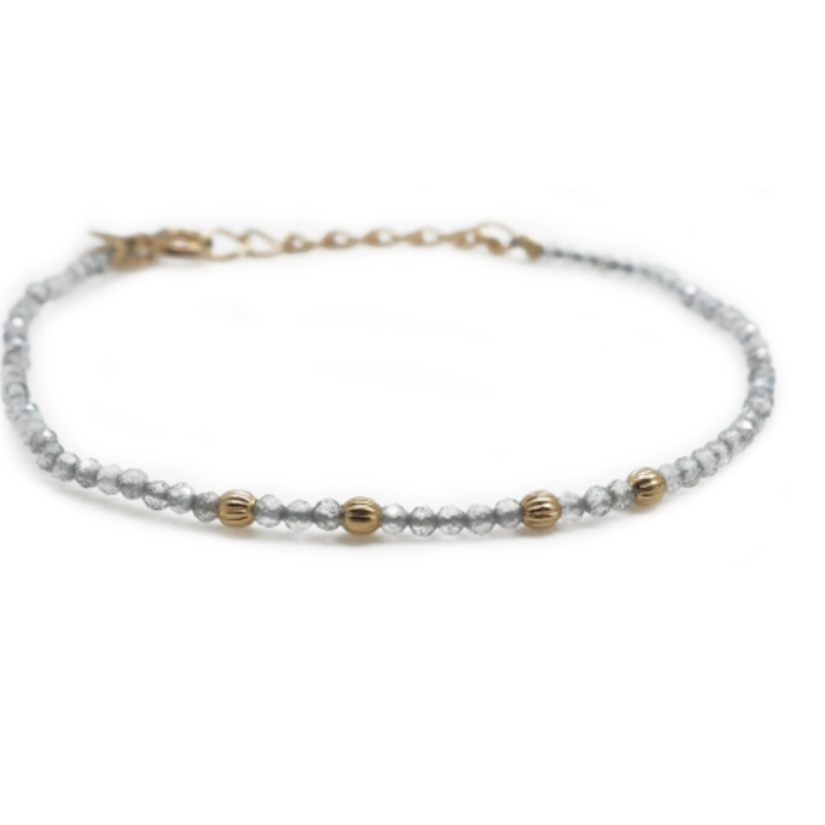 Montauk Bracelet Labradorite + Textured Beads