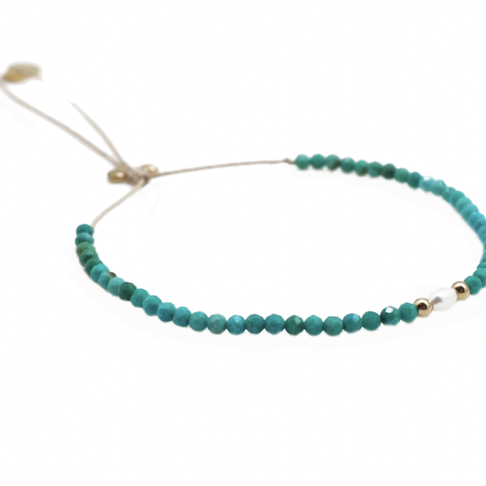 Vienna Bracelet Turquoise + Pearl