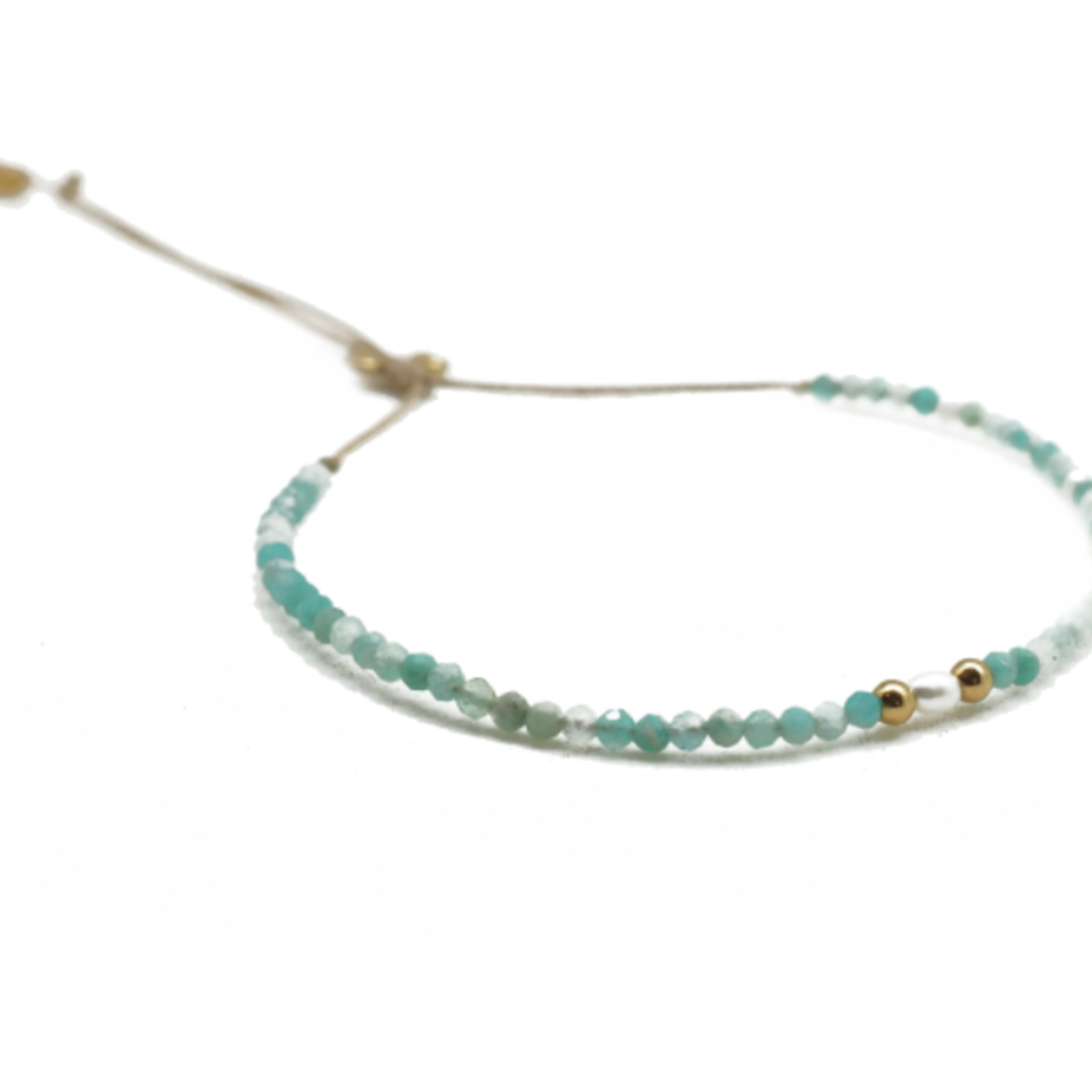 Vienna Bracelet Amazonite + Pearl