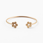 Gold Open Daisy Cuff