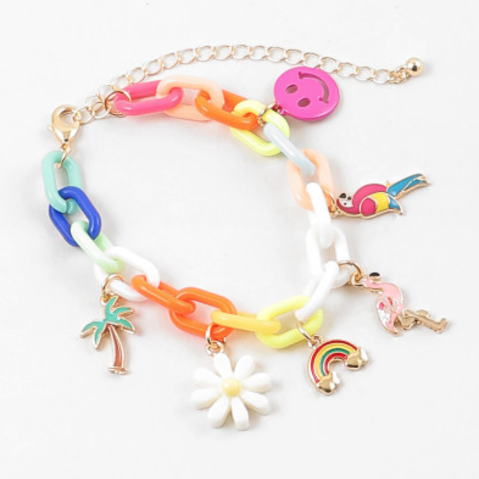 Rainbow Link Summer Charm Bracelet