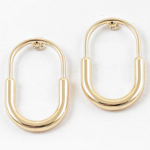 Oval Stud Earrings Thin/Thick