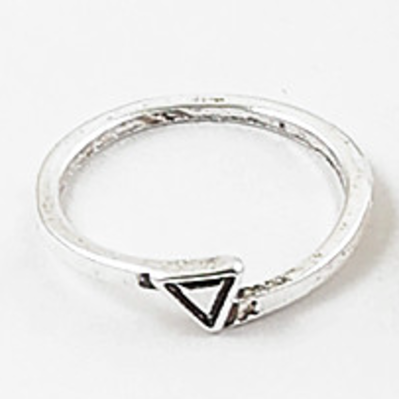 Silver Triangle Ring 7
