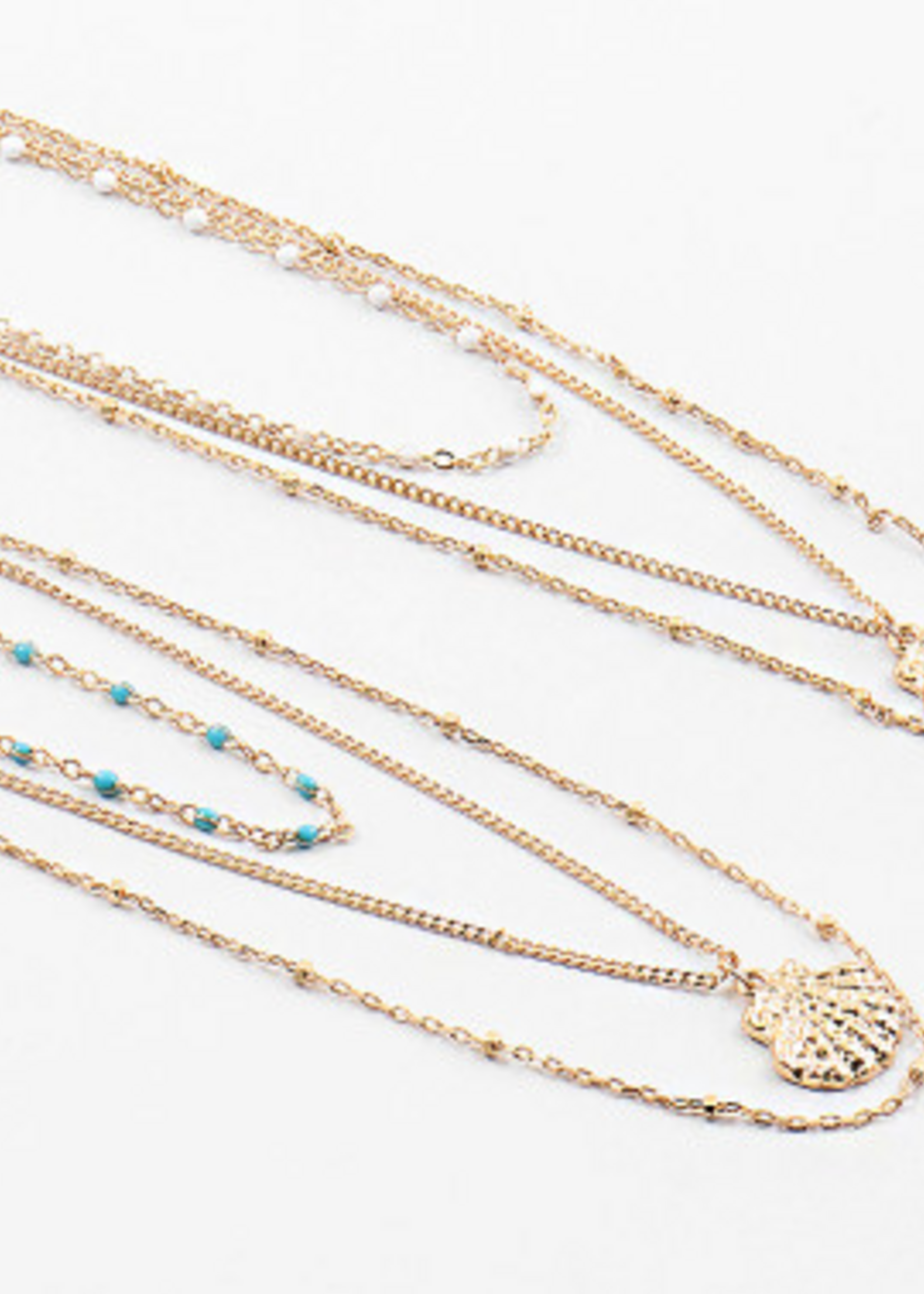 18" Beaded Sealife Charm Necklace