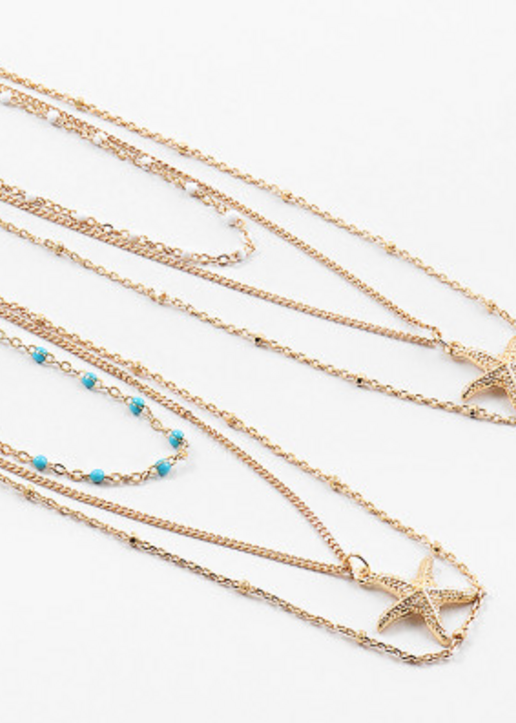 18" Beaded Sealife Charm Necklace