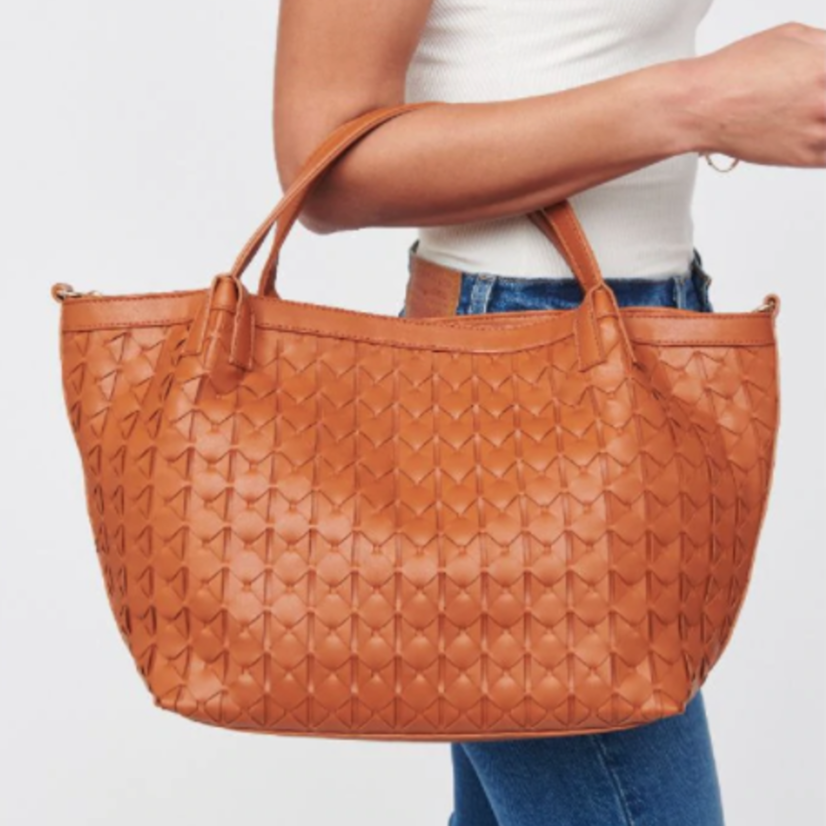 Ivanna Woven All Over Tote