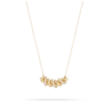 Pasta Large Pave Fusilli Curve Necklace Y14