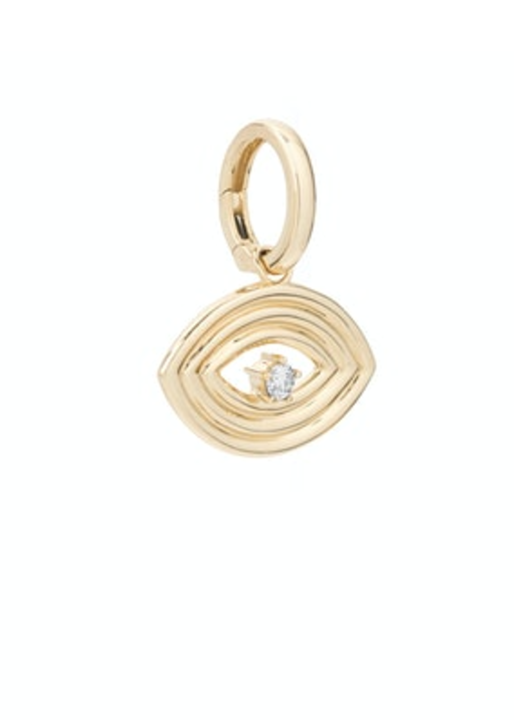 Groovy Large Diamond Evil Eye Charm Y14