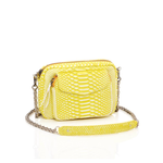 Neon Yellow Charly Python Bag