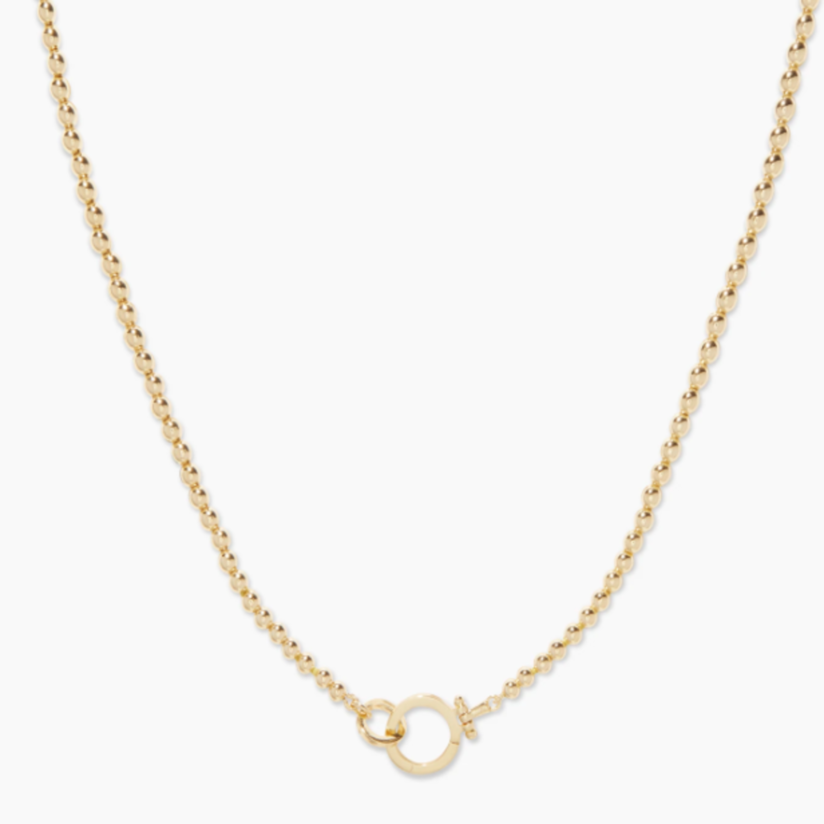 Parker Bead Necklace - 18k Gold over brass