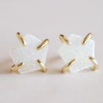 Druzy Prong Studs