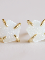 Druzy Prong Studs