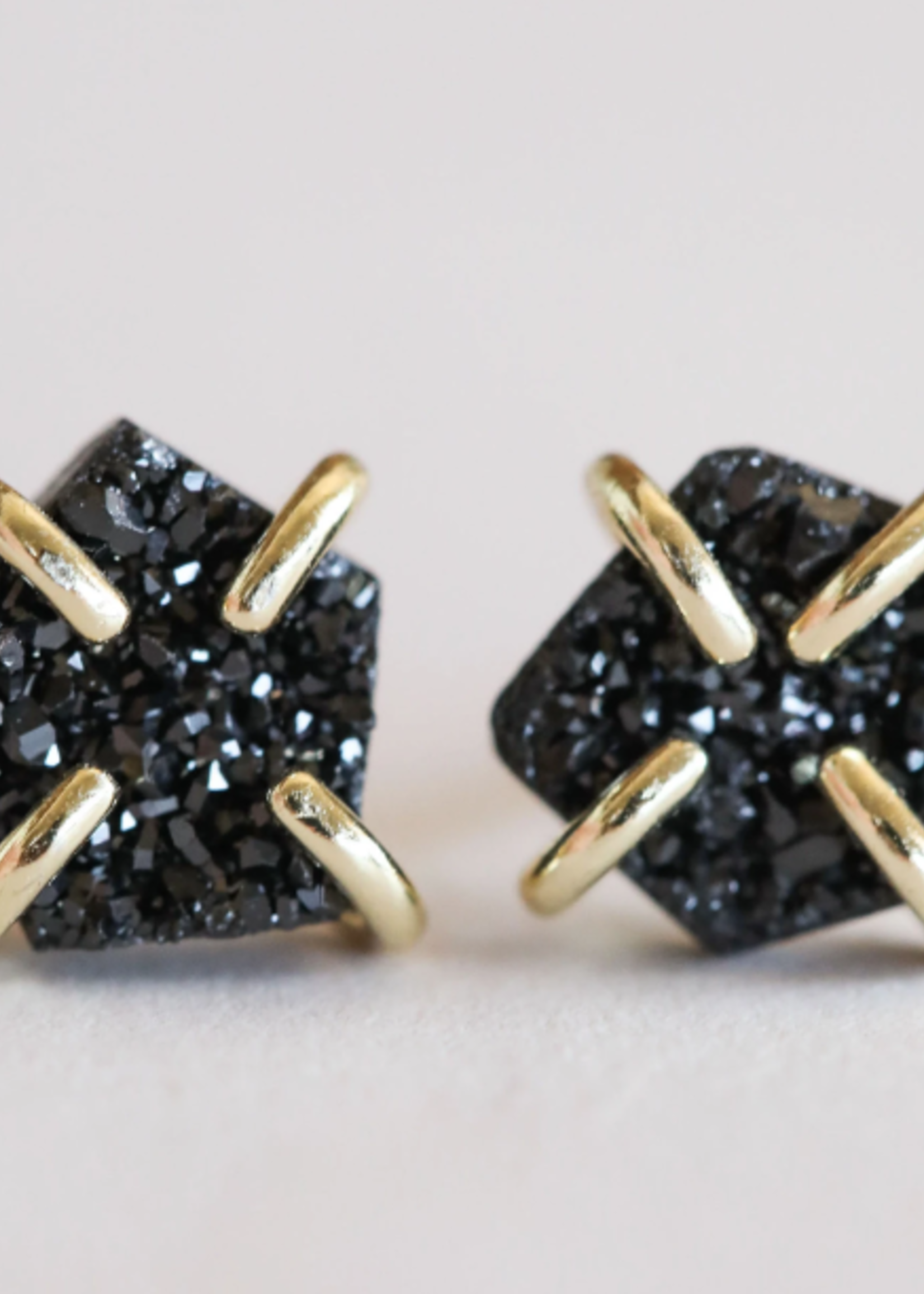 Druzy Prong Studs