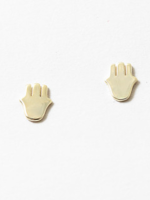 Gold Plated SS Tiny Hamsa Studs
