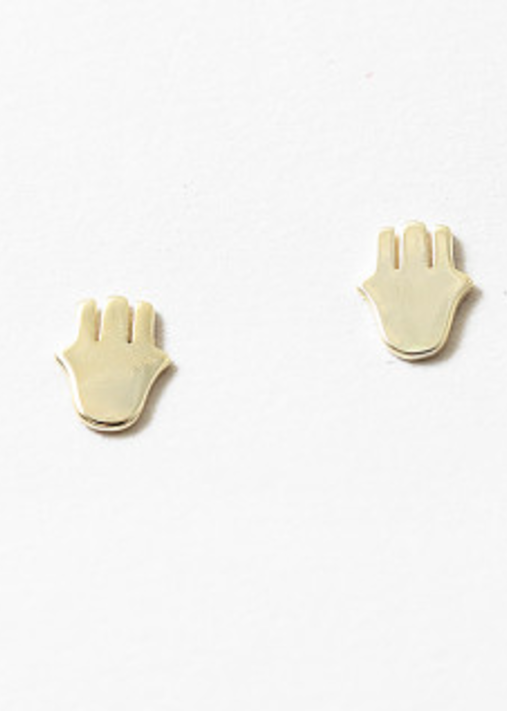 Gold Plated SS Tiny Hamsa Studs